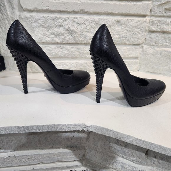Black platform spiky heels - Picture 2 of 7